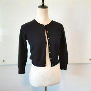 Boden Cropped Cardigan in BLACK - UK 8 - US Size 4